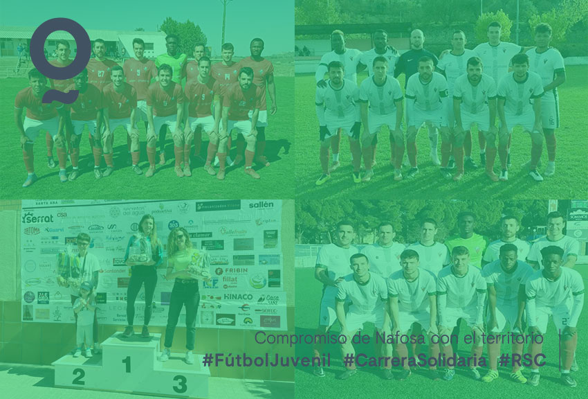 Acciones RSC Nafosa patrocinamos equipos de futbol local y colaboramos con los territorios locales