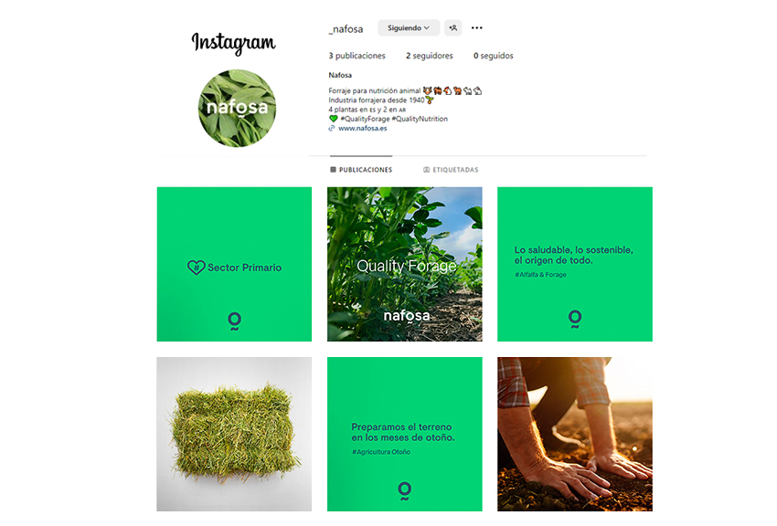 Abrimos el Instagram de Nafosa alfalfa y forrajes de calidad una historia de sostenibilidad y agricultura en España | Nafosa is already on Instagram all the news from de first sector and sustainability in Spain